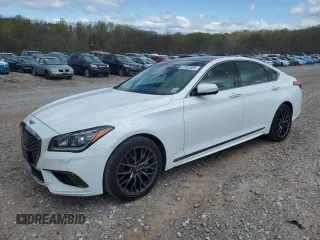 2020 Genesis G80 3.8L with VIN KMTFN4JE5LU334567, listed as a Copart auction lot 51872595 with 66,126 mi miles and Salvage Title. Bid and sale history available at carsss.com. Image 1.