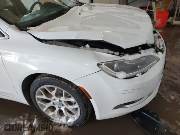 2015 Chrysler 200 C with VIN 1C3CCCEG3FN543757, listed as a IAAI auction lot 41468410 with 145,041 mi miles. Bid and sale history available at carsss.com. Image 17.
