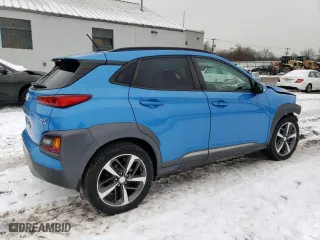 2018 Hyundai Kona Ultimate with VIN KM8K5CA55JU102809, listed as a Copart auction lot 44889365 with 55,106 mi miles and Salvage Title. Bid and sale history available at carsss.com. Image 3.