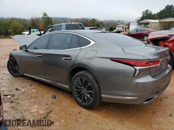 2018 Lexus LS 500 z VIN JTHC51FF8J5004588, wystawiony jako Copart lot #81473284 z przebiegiem 126 823 mil mil oraz Szkoda całkowita • Salvage title. Historia ofert i sprzedaży dostępna na DreamBid. Obrazek 2.
