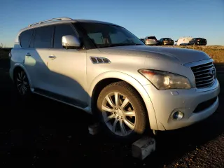 2012 Infiniti QX56 7-passenger with VIN JN8AZ2NE3C9020984, listed as a Copart auction lot 79496474 with 335,406 mi miles and Clean Title. Bid and sale history available at carsss.com. Image 4.