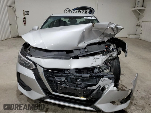 2022 Nissan Sentra SV with VIN 3N1AB8CV9NY290274, listed as a Copart auction lot 50655435 with 53,060 mi miles and Salvage Title. Bid and sale history available at DreamBid. Image 5.
