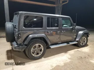 2022 Jeep Wrangler Unlimited Sahara with VIN 1C4HJXEG1NW109232, listed as a Copart auction lot 47986955 with 38,248 mi miles and Salvage title. Bid and sale history available at DreamBid. Image 3.