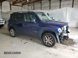 2017 Jeep Renegade Latitude with VIN ZACCJBBB2HPG45310, listed as a Copart auction lot 55949625 with 107,609 mi miles and Salvage title. Bid and sale history available at DreamBid. Image 4.