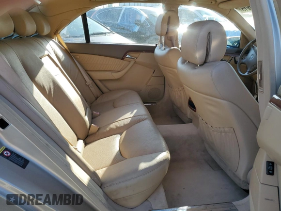 2003 Mercedes-Benz S-Class 4.3L with VIN WDBNG70J13A378120, listed as a Copart auction lot 42592815 with 0 mi miles and Salvage Title. Bid and sale history available at carsss.com. Image 10.