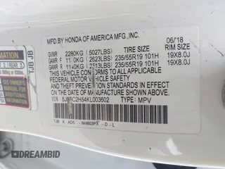 2019 Acura RDX Technology с VIN 5J8TC2H54KL003602, выставлен на аукционе IAAI как лот 41778587 с пробегом 122 031 миль миль и . История ставок и продаж доступна на DreamBid. Изображение 9.