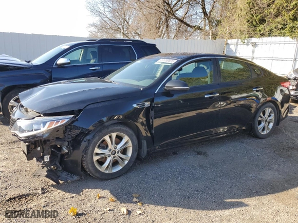 2018 Kia Optima LX with VIN 5XXGT4L35JG183222, listed as a Copart auction lot 51459525 with 125,344 mi miles and Salvage Title. Bid and sale history available at carsss.com. Image 1.