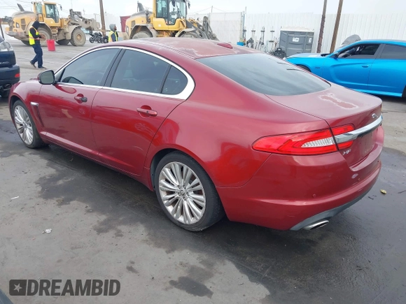 2012 Jaguar XF Portfolio with VIN SAJWA0HB5CLS21062, listed as a IAAI auction lot 41733179 with 125,614 mi miles. Bid and sale history available at carsss.com. Image 3.