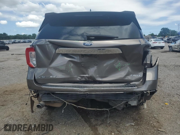 2021 Ford Explorer Limited with VIN 1FMSK8FH6MGB06637, listed as a Copart auction lot 59941245 with 81,061 mi miles and Salvage title. Bid and sale history available at DreamBid. Image 6.