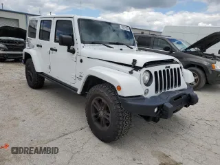 2017 Jeep Wrangler Unlimited Sahara with VIN 1C4BJWEG6HL612289, listed as a Copart auction lot 58479505 with 167,208 mi miles and Salvage title. Bid and sale history available at DreamBid. Image 4.