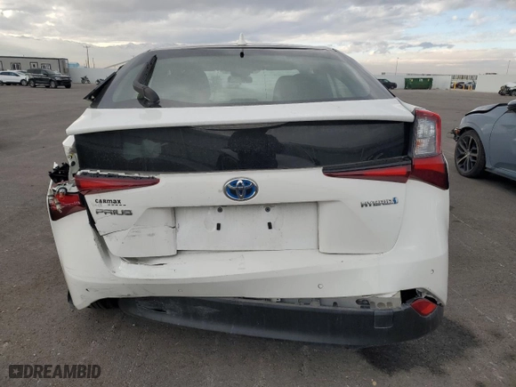 2019 Toyota Prius L Eco with VIN JTDKARFU6K3074769, listed as a Copart auction lot 89155335 with 64,507 mi miles and Salvage Title. Bid and sale history available at carsss.com. Image 6.