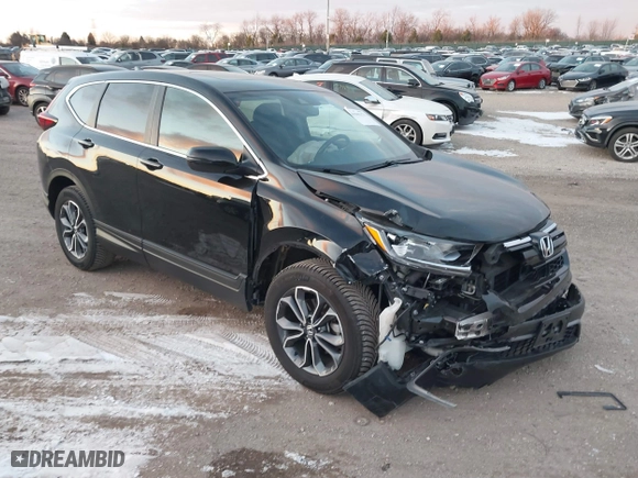 2020 Honda CR-V EX-L with VIN 5J6RW2H8XLL023150, listed as a IAAI auction lot 41043171 with 31,803 mi miles. Bid and sale history available at carsss.com. Image 1.
