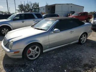 2003 Mercedes-Benz CLK-Class 4.3L with VIN WDBLK70G23T143823, listed as a Copart auction lot 75364334 with 0 mi miles and Non Repairable. Bid and sale history available at carsss.com. Image 1.