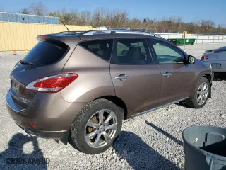 2012 Nissan Murano SV with VIN JN8AZ1MWXCW206110, listed as a Copart auction lot 53451245 with 158,026 mi miles and Salvage Title. Bid and sale history available at carsss.com. Image 3.