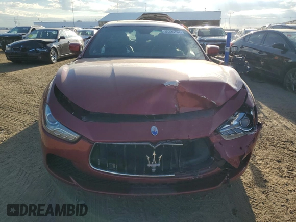 2016 Maserati Ghibli S Q4 с VIN ZAM57RTA5G1183888, выставлен на аукционе Copart как лот 69885764 с пробегом 65 868 миль миль и Списание • Salvage title. История ставок и продаж доступна на DreamBid. Изображение 5.
