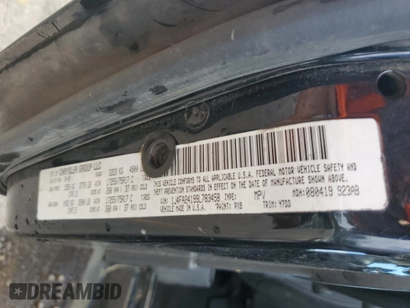 2009 Jeep Wrangler X with VIN 1J4FA24199L783458, listed as a Copart auction lot 56542705 with 236,840 mi miles and Salvage title. Bid and sale history available at DreamBid. Image 12.