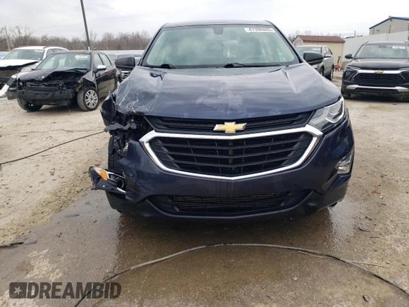 2018 Chevrolet Equinox LS with VIN 3GNAXHEV7JS634751, listed as a Copart auction lot 47396065 with 84,359 mi miles and Salvage Title. Bid and sale history available at DreamBid. Image 5.