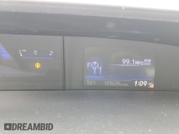 2013 Honda Civic EX with VIN 19XFB2F81DE243410, listed as a Copart auction lot 47586305 with 103,639 mi miles and Salvage Title. Bid and sale history available at DreamBid. Image 9.