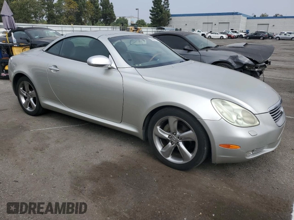 2003 Lexus SC with VIN JTHFN48Y030043608, listed as a Copart auction lot 76391144 with 245,943 mi miles and Salvage Title. Bid and sale history available at carsss.com. Image 4.