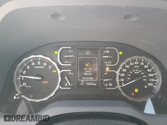 2020 Toyota Tundra 2WD SR5 with VIN 5TFEY5F11LX270247, listed as a Copart auction lot 81674544 with 52,644 mi miles and Salvage Title. Bid and sale history available at carsss.com. Image 9.
