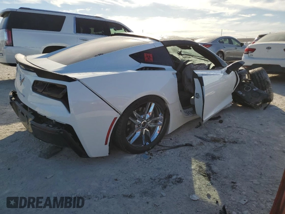 2019 Chevrolet Corvette 2LT with VIN 1G1YD2D73K5103244, listed as a Copart auction lot 82035214 with 0 mi miles and Non Repairable. Bid and sale history available at carsss.com. Image 3.
