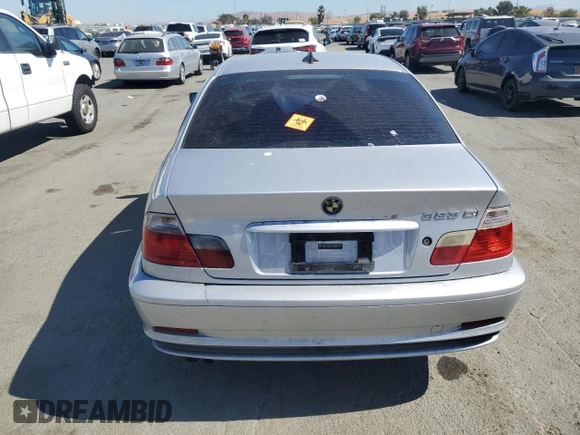 2000 BMW 3 Series 323Ci with VIN WBABM3346YJN86283, listed as a Copart auction lot 73070904 with Not Provided miles and Salvage Title. Bid and sale history available at DreamBid. Image 6.