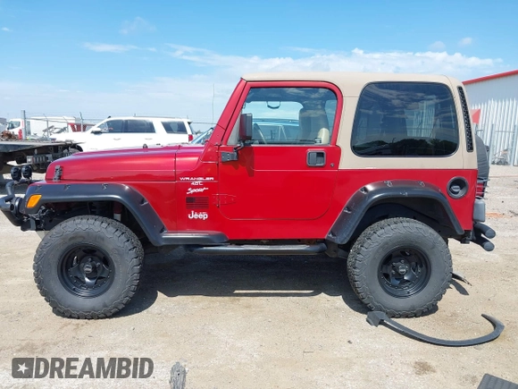 1999 Jeep Wrangler Sport with VIN 1J4FY19S2XP423638, listed as a IAAI auction lot 42553626 with 120,690 mi miles and . Bid and sale history available at DreamBid. Image 14.