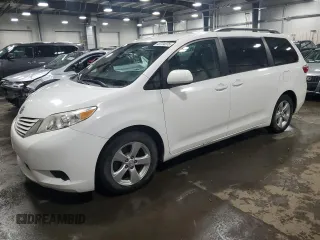 2016 Toyota Sienna LE AAS with VIN 5TDKK3DC9GS705508, listed as a Copart auction lot 43734375 with 109,350 mi miles and Salvage Title. Bid and sale history available at DreamBid. Image 1.