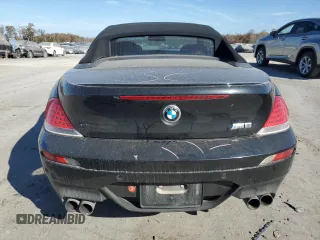 2007 BMW 6 Series M6 with VIN WBSEK93547CY78866, listed as a Copart auction lot 78612424 with 79,740 mi miles and Salvage Title. Bid and sale history available at carsss.com. Image 6.