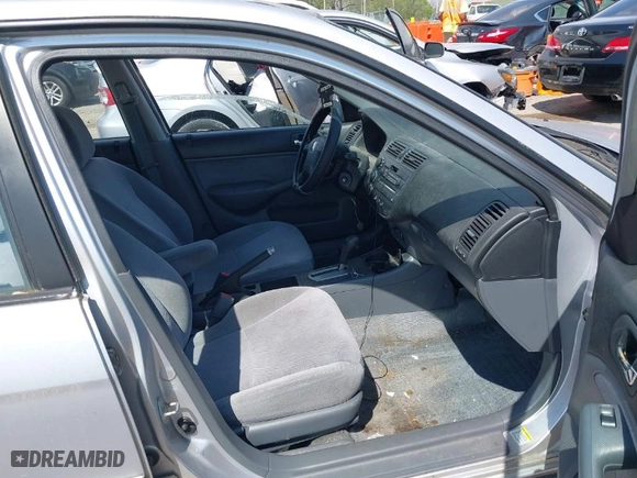 2002 Honda Civic LX with VIN 1HGES16672L068736, listed as a IAAI auction lot 41974936 with 92,211 mi miles. Bid and sale history available at carsss.com. Image 5.