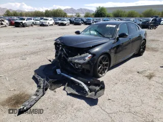 2017 Alfa Romeo Giulia with VIN ZARFAEBN3H7528685, listed as a Copart auction lot 59414802 with 0 mi miles. Bid and sale history available at carsss.com. Image 2.