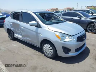 2020 Mitsubishi Mirage ES z VIN ML32F3FJ7LHF12438, wystawiony jako IAAI lot #42270960 z przebiegiem 51 996 mil mil oraz . Historia ofert i sprzedaży dostępna na DreamBid. Obrazek 1.