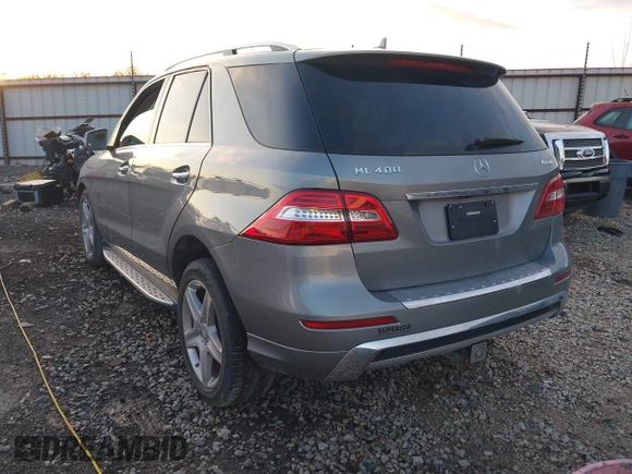 2015 Mercedes-Benz M 400 with VIN 4JGDA5GB3FA578028, listed as a IAAI auction lot 41114419 with 64,250 mi miles and . Bid and sale history available at DreamBid. Image 3.