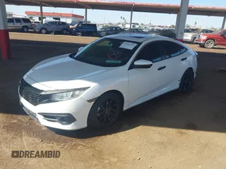 2017 Honda Civic EX-T with VIN 19XFC1F3XHE008442, listed as a IAAI auction lot 42004598 with 187,250 mi miles. Bid and sale history available at carsss.com. Image 2.