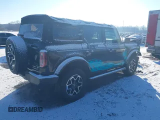 2021 Ford Bronco with VIN 1FMDE5BH7MLB07372, listed as a IAAI auction lot 41297961 with 80,291 mi miles. Bid and sale history available at carsss.com. Image 4.