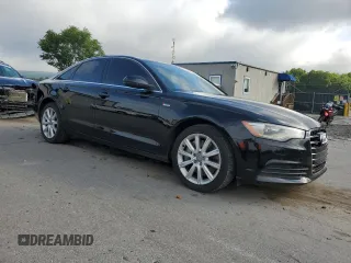 2013 Audi A6 Premium Plus with VIN WAUGGAFC4DN020341, listed as a Copart auction lot 62953025 with 170,124 mi miles and Salvage title. Bid and sale history available at DreamBid. Image 4.