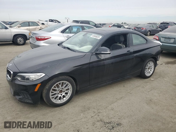 2016 BMW 2 Series 228i with VIN WBA1F9C57GV544925, listed as a Copart auction lot 44940625 with 54,982 mi miles and Salvage Title. Bid and sale history available at DreamBid. Image 1.