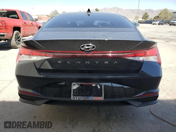 2023 Hyundai Elantra SEL with VIN 5NPLM4AG1PH113473, listed as a Copart auction lot 53543265 with 33,655 mi miles and Salvage title. Bid and sale history available at DreamBid. Image 6.