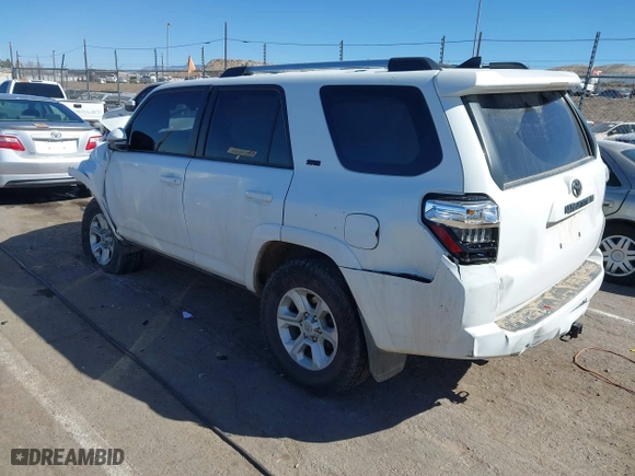2022 Toyota 4Runner SR5 Premium with VIN JTENU5JR1N5990635, listed as a IAAI auction lot 41612015 with 66,619 mi miles. Bid and sale history available at carsss.com. Image 3.