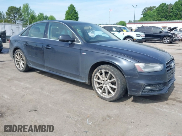 2015 Audi A4 Premium Plus with VIN WAUFFAFL4FN005467, listed as a IAAI auction lot 42079696 with 134,227 mi miles. Bid and sale history available at carsss.com. Image 1.