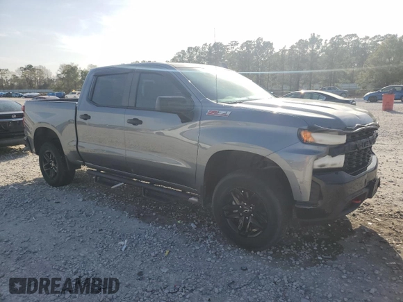2021 Chevrolet Silverado 1500 Custom Trail Boss with VIN 3GCPYCEF4MG226338, listed as a Copart auction lot 49102115 with 76,117 mi miles and Salvage Title. Bid and sale history available at DreamBid. Image 4.