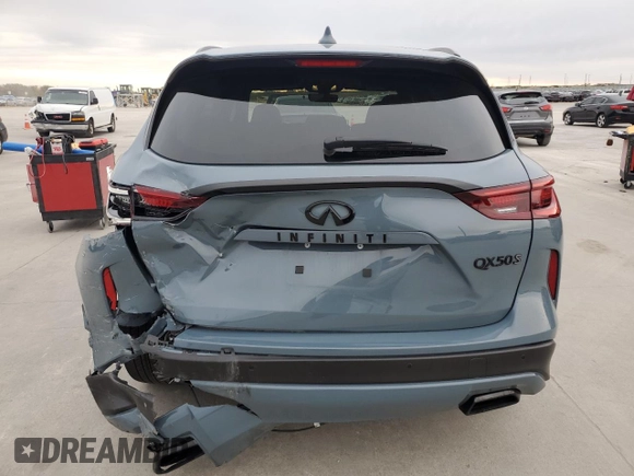 2023 Infiniti QX50 Sport z VIN 3PCAJ5FA6PF115972, wystawiony jako Copart lot #84494994 z przebiegiem 27 121 mil mil oraz Szkoda całkowita • Salvage title. Historia ofert i sprzedaży dostępna na DreamBid. Obrazek 6.