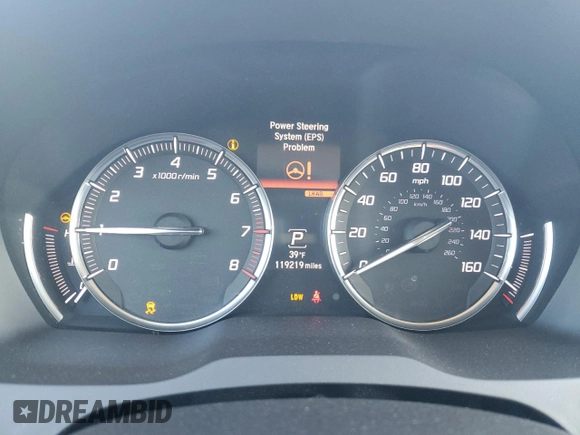 2014 Acura MDX Advance with VIN 5FRYD4H86EB029325, listed as a Copart auction lot 45663895 with 119,219 mi miles and Salvage Title. Bid and sale history available at DreamBid. Image 9.