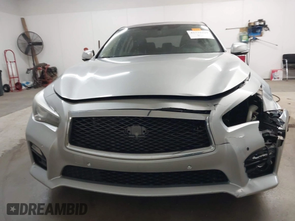 2014 Infiniti Q50 Sport with VIN JN1BV7AR0EM695972, listed as a IAAI auction lot 41732229 with 134,654 mi miles and . Bid and sale history available at DreamBid. Image 13.