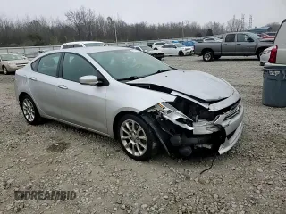 2013 Dodge Dart Limited with VIN 1C3CDFCH7DD251963, listed as a Copart auction lot 44121575 with 107,644 mi miles and Salvage Title. Bid and sale history available at carsss.com. Image 10.