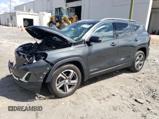 2020 GMC Terrain SLT with VIN 3GKALPEV7LL146223, listed as a Copart auction lot 61415765 with 100,654 mi miles and Salvage title. Bid and sale history available at DreamBid. Image 1.