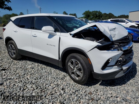 2023 Chevrolet Blazer LT with VIN 3GNKBCR44PS210816, listed as a Copart auction lot 55583275 with 62,553 mi miles and Salvage title. Bid and sale history available at DreamBid. Image 4.