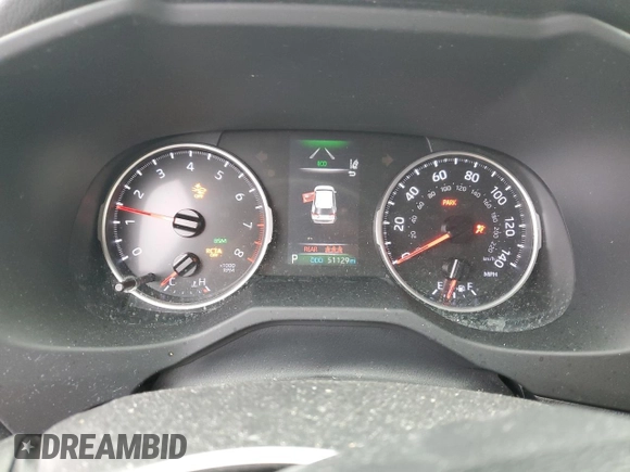 2020 Toyota RAV4 XLE with VIN JTMP1RFV8LD524545, listed as a Copart auction lot 51288835 with 51,129 mi miles and Salvage Title. Bid and sale history available at carsss.com. Image 9.