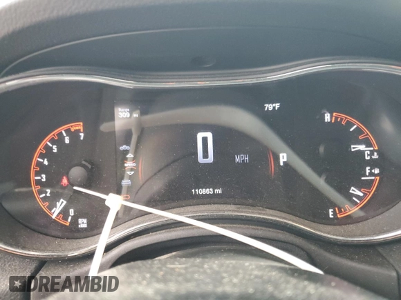 2017 Dodge Durango GT with VIN 1C4RDJDG4HC757874, listed as a Copart auction lot 62829115 with 110,863 mi miles and Salvage title. Bid and sale history available at DreamBid. Image 9.