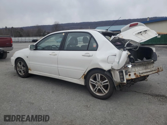 2005 Mitsubishi Lancer with VIN JA3AJ66F85U022407, listed as a Copart auction lot 46524295 with 129,997 mi miles and Salvage Title. Bid and sale history available at DreamBid. Image 2.